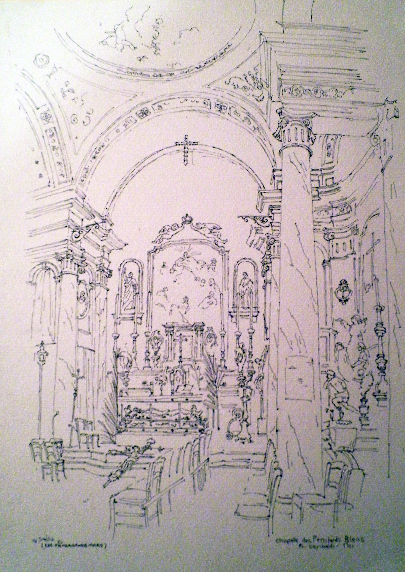 Chapelle du Saint-Sépulcre des Pénitents Bleus, Pl. Garibaldi, Nice, Les Rameaux