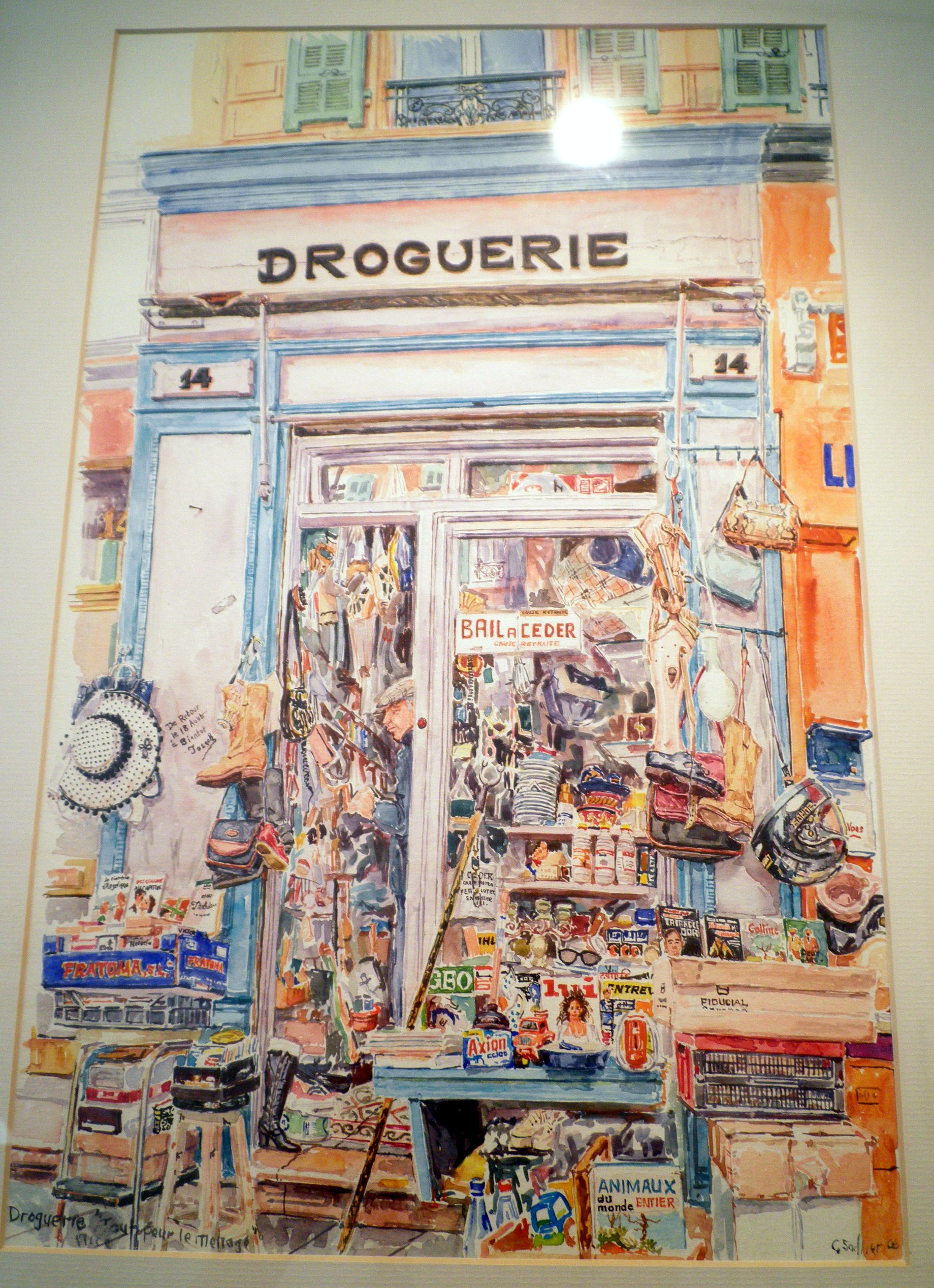 droguerie nice watercolour painting geraldine sadlier